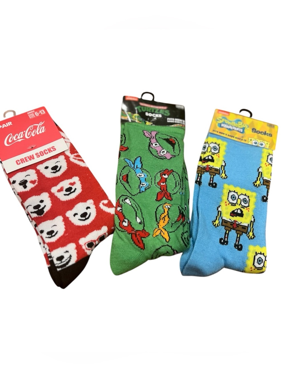 Crazy Socks Bundle of 3 Unisex Size Adult 6-13